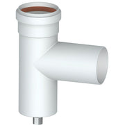 RACCORDO  A TEE 90  ° CON TAPPO CONVOGLIATORE CONDENSA- Diam. 80- STABI- pezzi 1