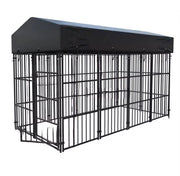 Recinzione per Cani - Cassetta per Animali - Copertura Impermeabile - Utilizzabile Interno ed Esterno - Dimensione L