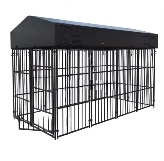 Recinzione per Cani - Cassetta per Animali - Copertura Impermeabile - Utilizzabile Interno ed Esterno - Dimensione L