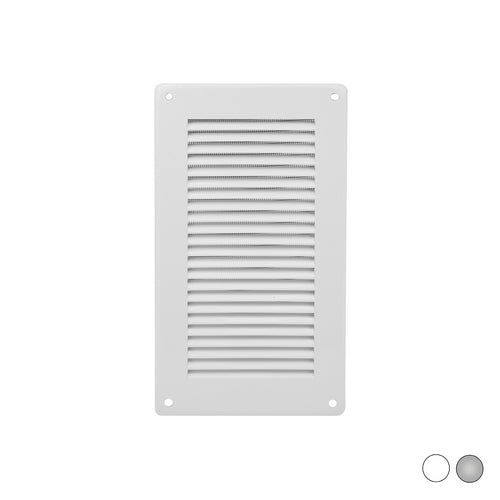 GRIGLIA DA SOVRAPPORRE IN METALLO CON RETE L. 140 X H. 240 MM- Alluminio Argento- FIRST- pezzi 1