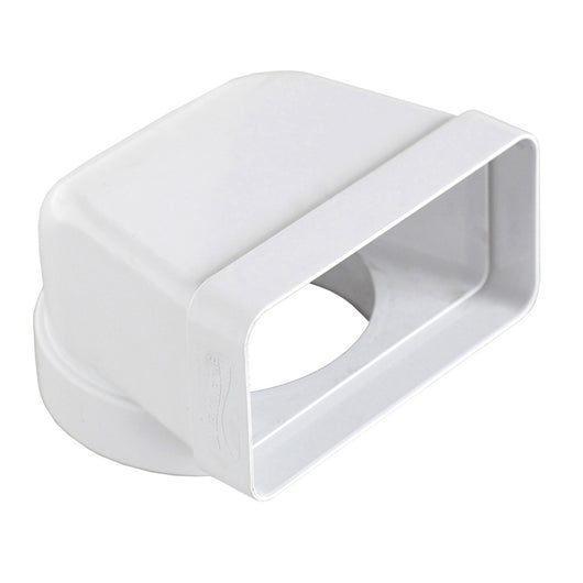 CURVA VERTICALE PER PASSAGGIO DA TUBO TONDO A RETTANGOLARE- D. 125/150x70 mm- FIRST- pezzi 1