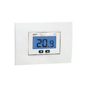 TERMOSTATO ELETTRONICO DA INCASSO KEOB LCD- Bianco Grigio- VEMER- pezzi 1