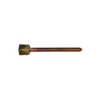 POZZETTO PER SONDA 1/2 GAS CONICO 10 CM PER UN BULBO- Diam. 7 x 8 mm.- CEWAL- pezzi 1