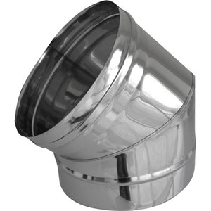 CURVA IN ACCIAIO A 45  ° PER CANNE FUMARIE- Diam. 250- DK- pezzi 1