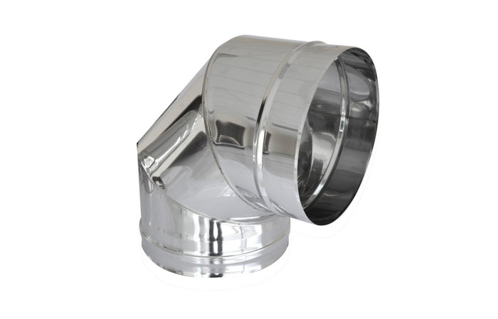 CURVA IN ACCIAIO 316L  A 90  ° PER CANNE FUMARIE- Diam. 60- DK- pezzi 1