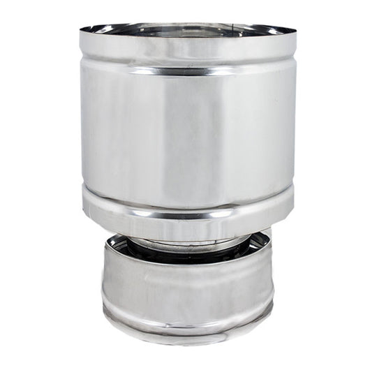 TERMINALE ANTIVENTO A BOTTE ACCIAIO INOX- Diam. 80x130- DK- pezzi 1