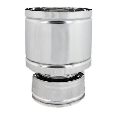 TERMINALE ANTIVENTO A BOTTE ACCIAIO INOX- Diam. 100x150- DK- pezzi 1