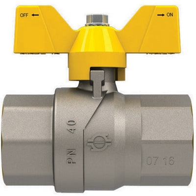 VALVOLA A SFERA GAS CON FARFALLA FUTURGAS FF- 3/4  DN 20- FIV- pezzi 1