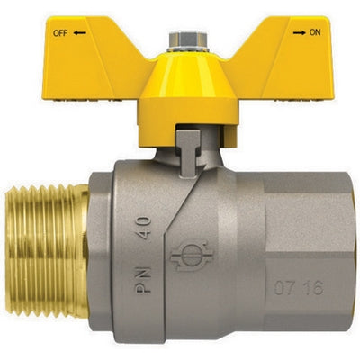 VALVOLA A SFERA GAS CON FARFALLA FUTURGAS MF- 1/2  DN 15- FIV- pezzi 1
