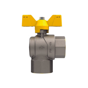 VALVOLA A SFERA GAS A SQUADRA FF CON FARFALLA- 1 x 1  DN 25- FIV- pezzi 1