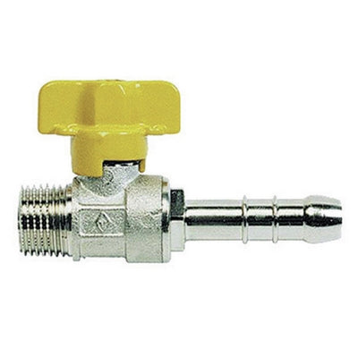 RUBINETTO A SFERA GAS CON PORTAGOMMA M- 1/2 x 14  Metano  DN 10- BUGAT- pezzi 1