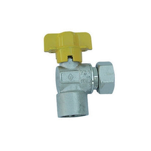 RUBINETTO GAS SQUADRA F CON BOCCHETTONE- 1/2 x 1/2  DN 10- BUGAT- pezzi 1