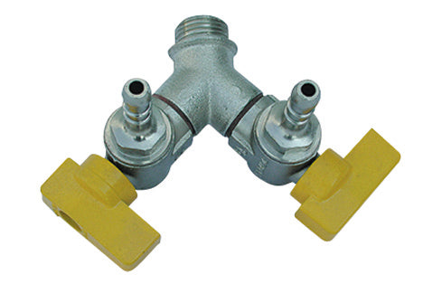 BOLLA MASCHIO 2 RUBINETTI A SQUADRA- 1/2 x 0,8 Gpl  DN 15- ENOLG- pezzi 1