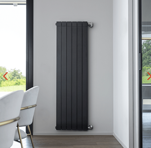 RADIATORE IN  ALLUMINIO GARDA S90 H 2000 5 Elementi Black coffee FONDITAL