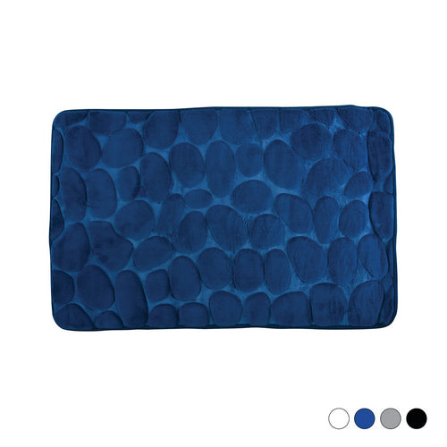 TAPPETO BAGNO IN MICROFIBRA SCHIUMA- Blu Scuro cm 40x60- SPIRE- pezzi 1