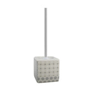 PORTA SCOPINO EVORA CON SUPPORTO IN CERAMICA- Bianco - Grigio- SPIRE- pezzi 1