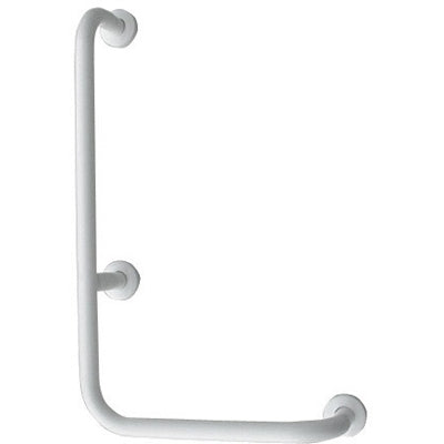CORRIMANO ANGOLARE CON MONTANTE A SINISTRA- cm. 35 x 65 sx Acciaio Inox- DH- pezzi 1