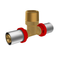 RACCORDO A PRESSARE IKARO A T  MASCHIO- 3/4 x 20- IKARO- pezzi 1