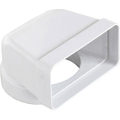 CURVA VERTICALE PER PASSAGGIO DA TUBO TONDO A RETTANGOLARE- D. 150/220x90 mm- FIRST- pezzi 1