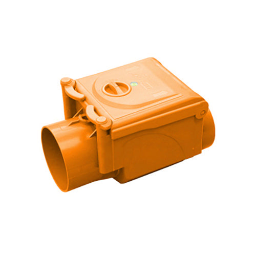 VALVOLA ANTIRIFLUSSO IN PVC ARANCIO- Diam. 100- senza- pezzi 1