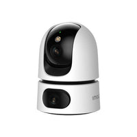 Imou ranger dual 6mp (3mp+3mp) telecamera wifi interno con doppia lente, 360°ptz telecamera da interno, rilevamento umano, tracciamento intelligente, visione notturna a colori, modalità privata 2,4ghz - IPC S2XP 6M0WED
