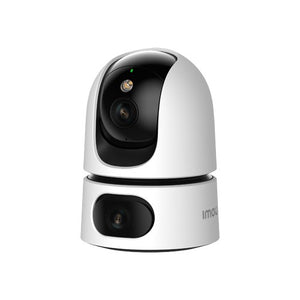 Imou ranger dual 6mp (3mp+3mp) telecamera wifi interno con doppia lente, 360°ptz telecamera da interno, rilevamento umano, tracciamento intelligente, visione notturna a colori, modalità privata 2,4ghz - IPC S2XP 6M0WED