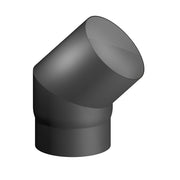 CURVA ACCIAIO AL CARBONIO SMALTATO 45Â° MF PER STUFE A LEGNA- Diam. 140- DK- pezzi 1