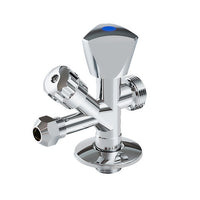 RUBINETTO COMBINATO SOTTOLAVABO - LAVATRICE- 1/2 x 3/4 x 3/8 x 10- DH- pezzi 1