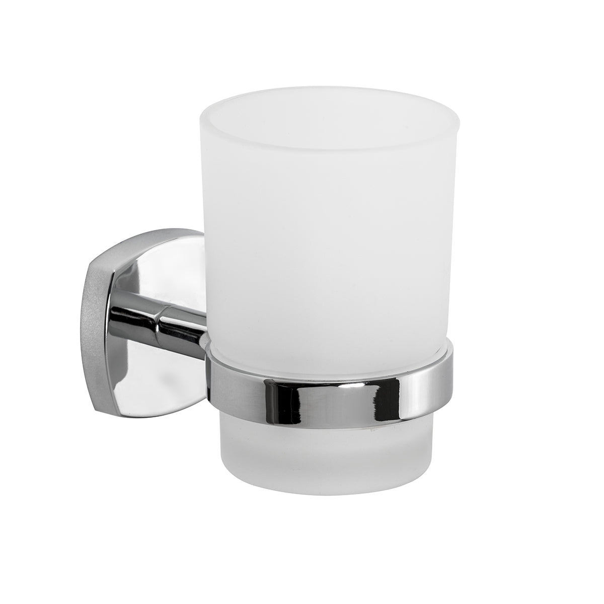 PORTA SPAZZOLINI STARTER- Cromo cm 6,7 x h.9,6 x 10,5- METAF- pezzi 1