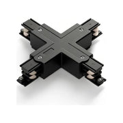 Connettore Per Binario "X" Acrilico Nero