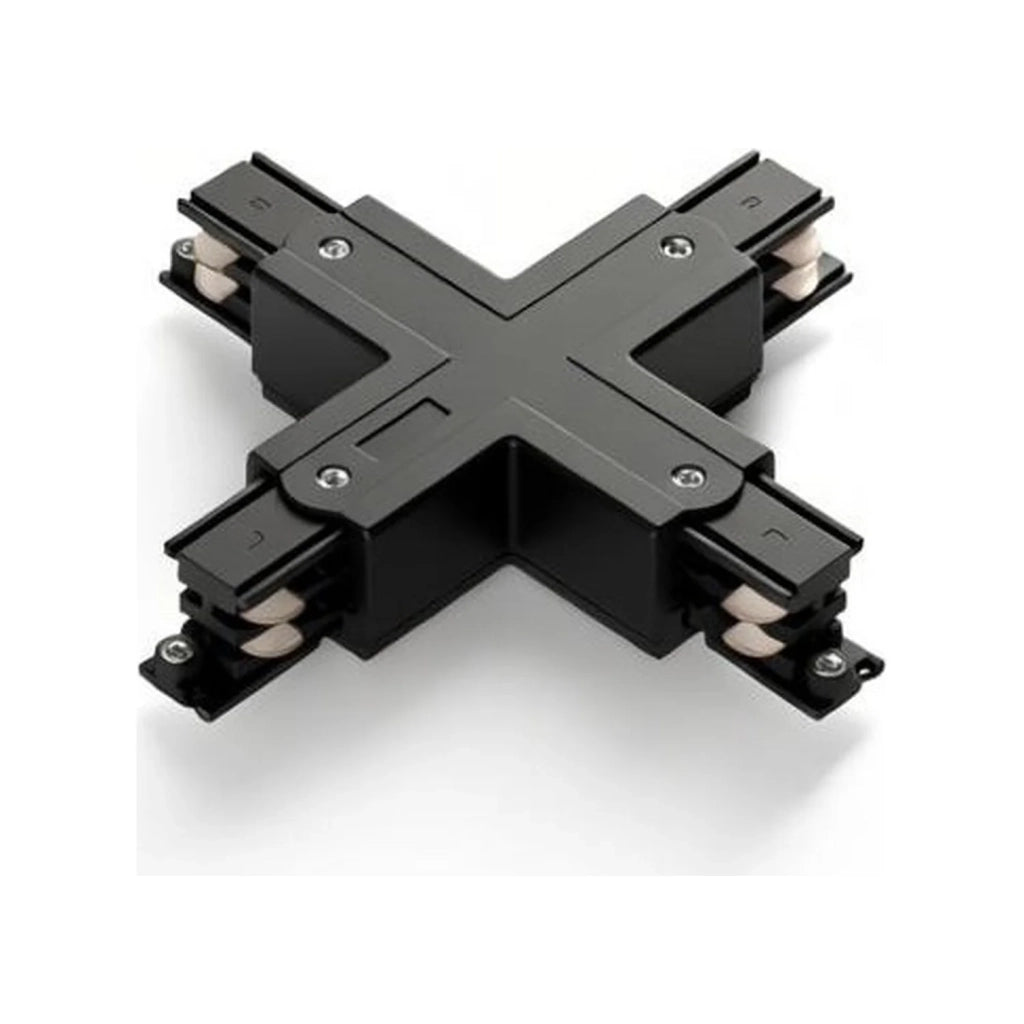 Connettore Per Binario "X" Acrilico Nero