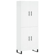 Buffet credenza cassettiera mobiletto mobile contenitore organizer cucina soggiorno salotto alto 69,5 x 34 x 180 cm legno ingegnerizzato bianco 02_0032546