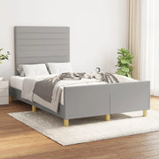 Giroletto senza Materasso-Struttura Letto Grigio Chiaro 120x200 cm Tessuto 419696