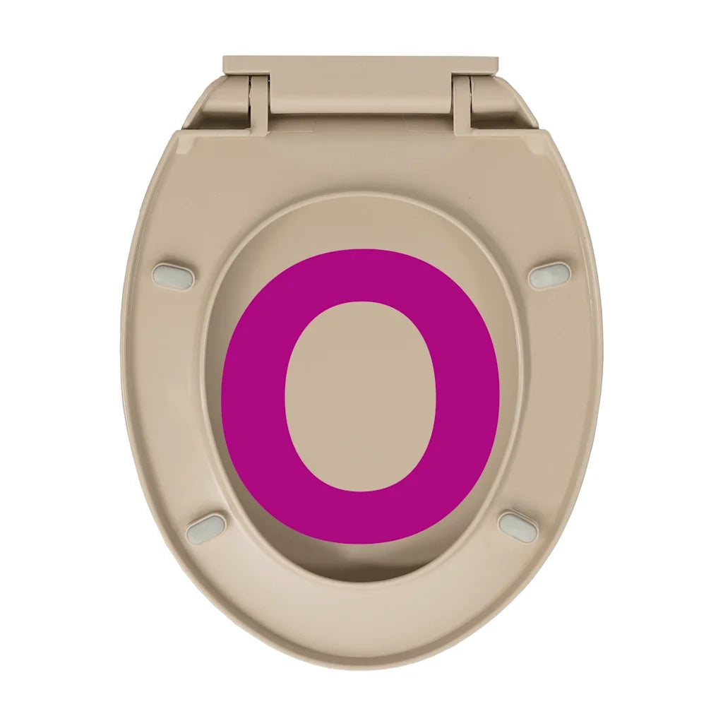 Copriwater Chiusura Ammortizzata e Sgancio Rapido Beige Ovale 145821