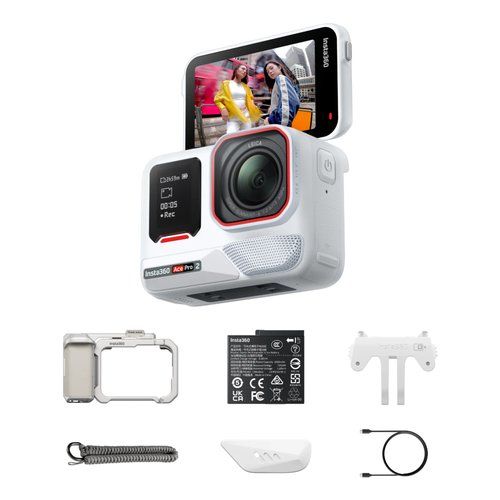 Action cam insta360 935479 ace pro 2 explorer kit silver e white