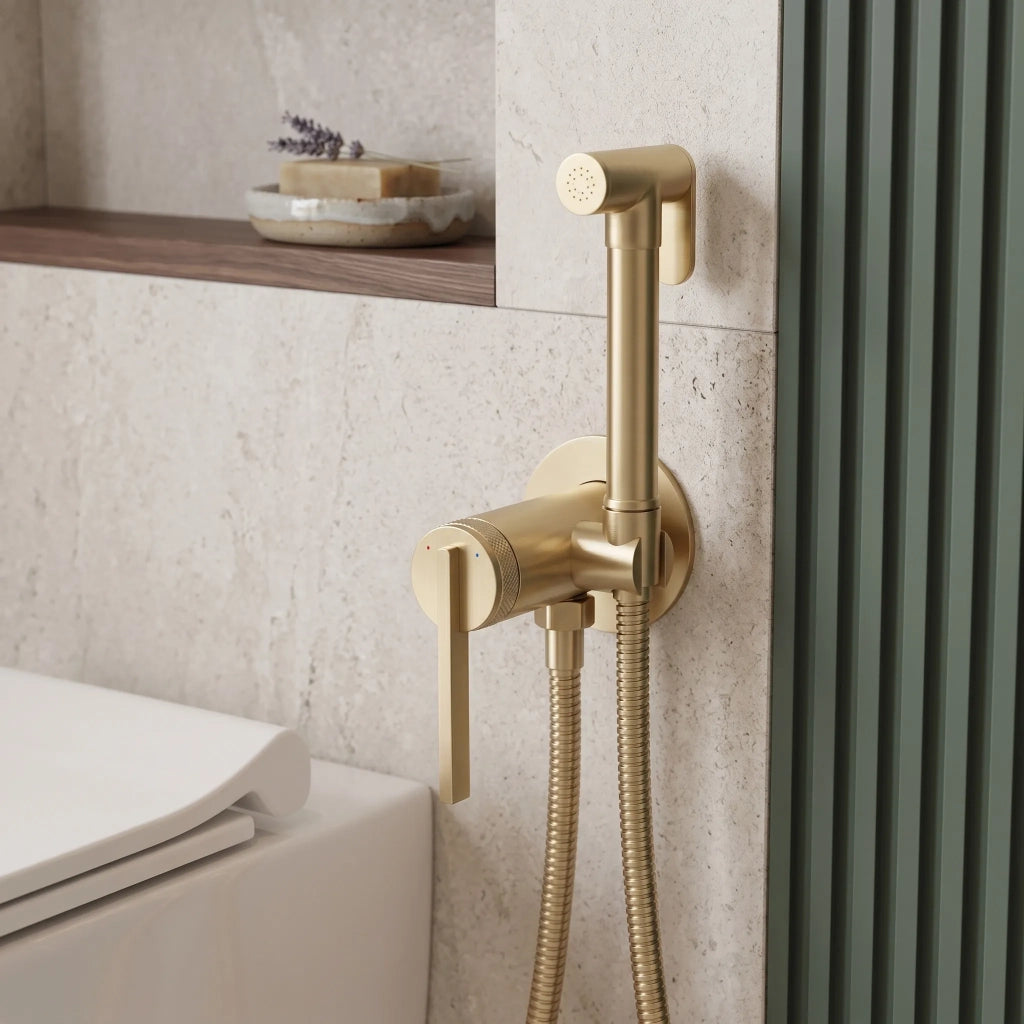Rubinetto Bidet Rea Grace Brush Gold