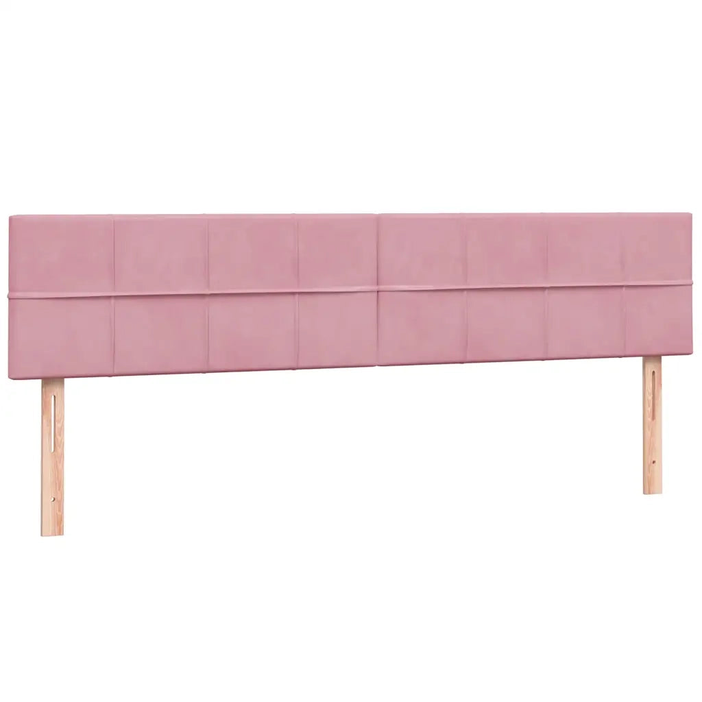 vidaXL Giroletto a Molle con Materasso Rosa 180x210 cm in Velluto