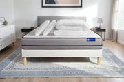 Pacchetto letto completo - Materasso 140x200cm + Box spring con doghe (kit) + 2 cuscini + Piumino - Actimemo Night