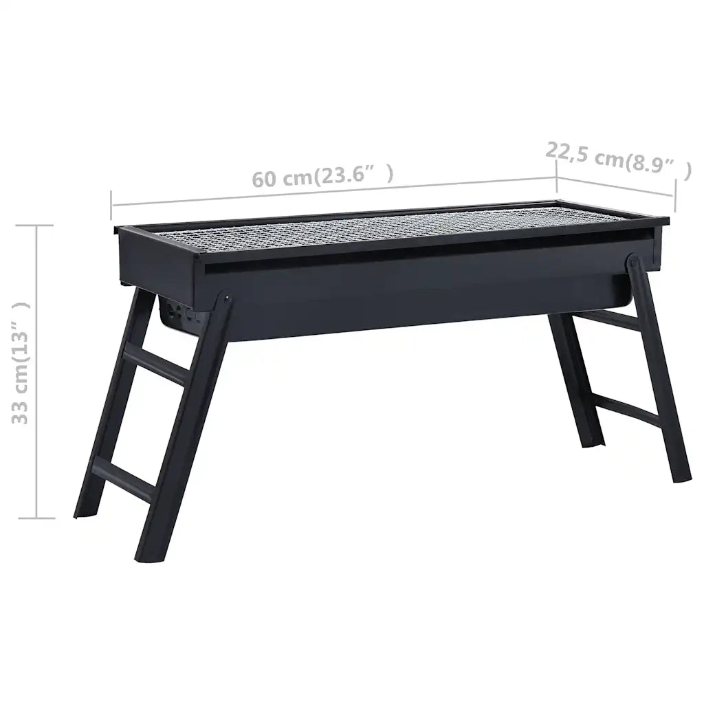 Griglia Barbecue da Campeggio Portatile 60x22,5x33cm 46610