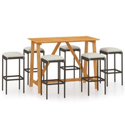 Set bar da giardino con cuscini 7 pz marrone 02_0013467
