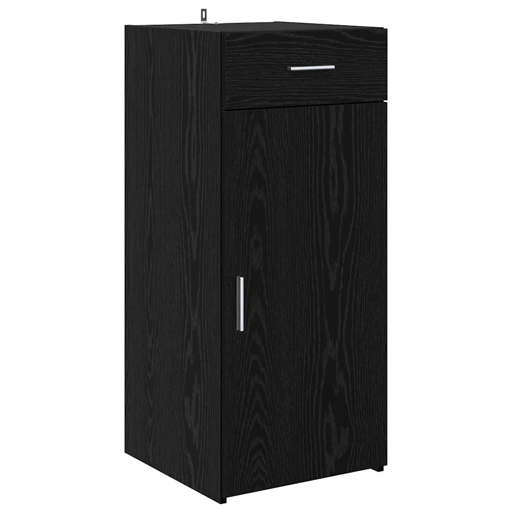 Credenza-Buffet-Armadio da cucina Rovere Nero 42,5 x 40 x 93 cm Legno multistrato 714507