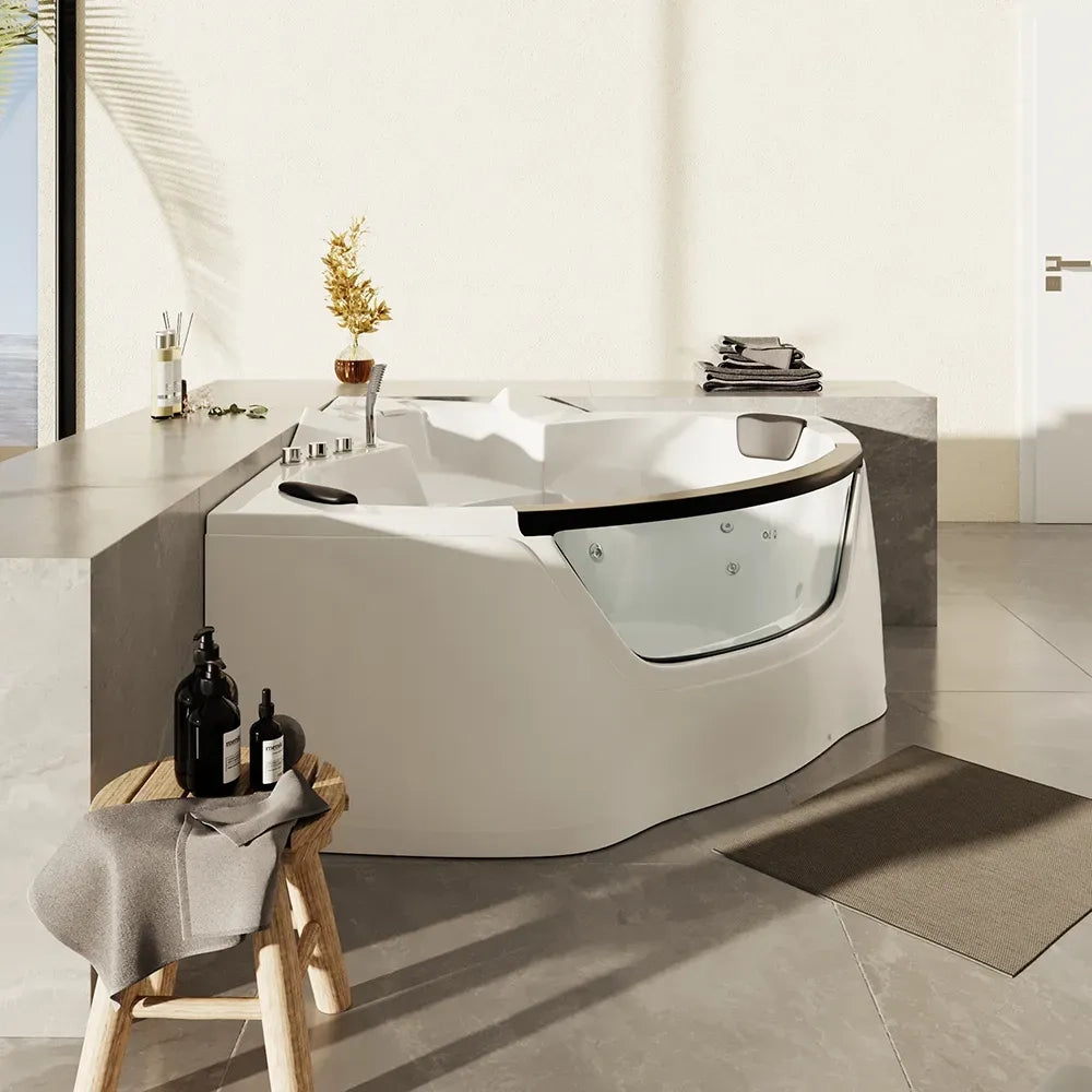 Vasca idromassaggio angolare 150x150 da interno design moderno | Bliss Eco