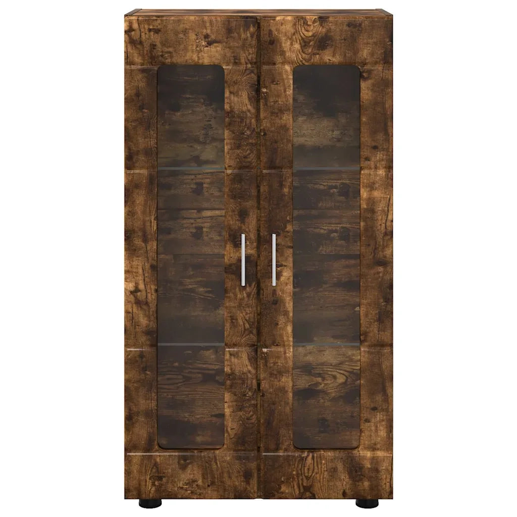 Credenza con lo scaffale FLORIN Rovere fumé 55,5 x 29 x 100 cm 880256