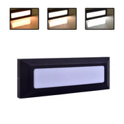 SEGNAPASSO LED A PARETE 5W NERO CON CCT SWITCH 3 TEMPERATURE COLORE IP65 - EFFICIENZA ENERGETICA E DESIGN MODERNO PER INTERNI ED ESTERNI