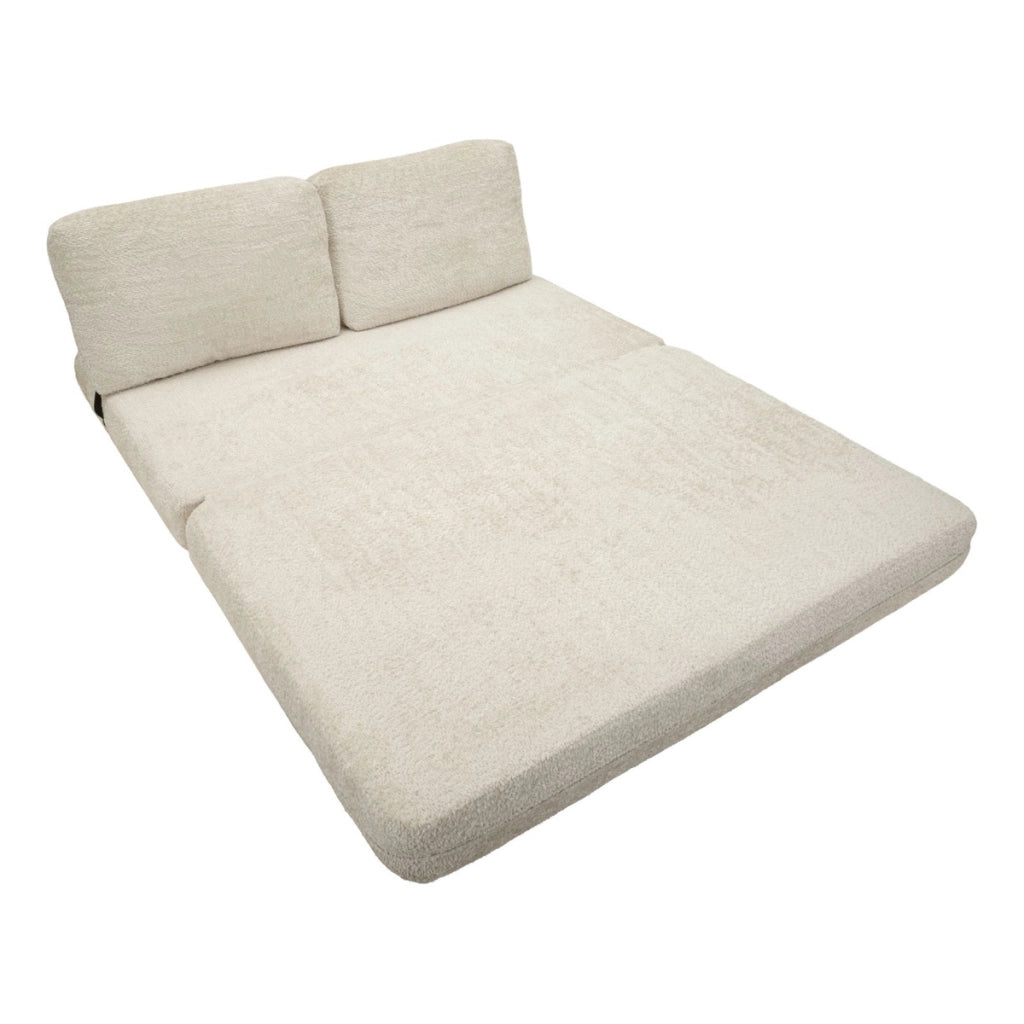 Divano Letto VKH1112, Bianco, Spugna, 150x100x80 cm
