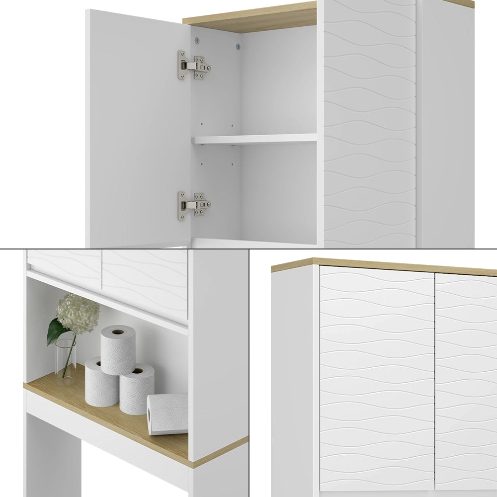 Vicco Mobiletto da toilette Bianco 60 x 163 cm