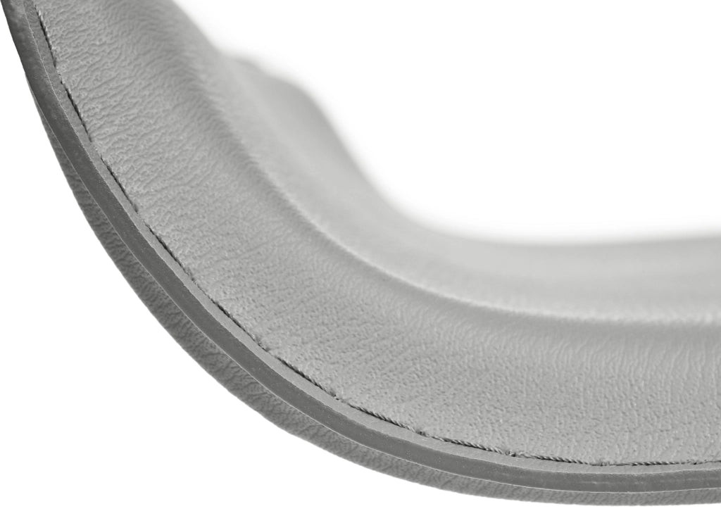 Sgabello bar Dyn in similpelle grigio