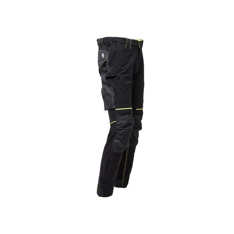 U-POWER PANTALONE ATOM SLIM FIT NERO-GIALLO TG.M- 1,0 pz