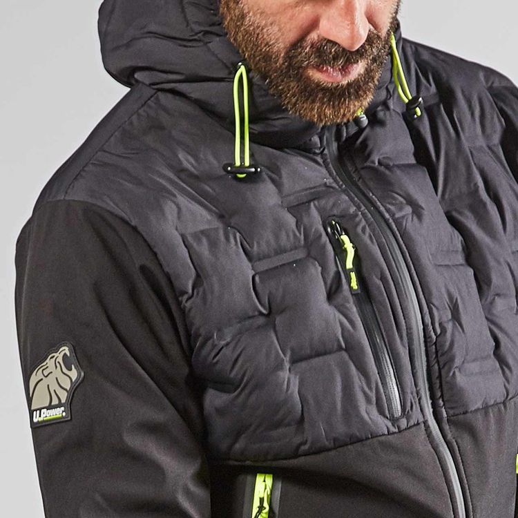 U-POWER GIACCONE SPOCK NERO-GIALLO TAGLIA L- 1,0 pz