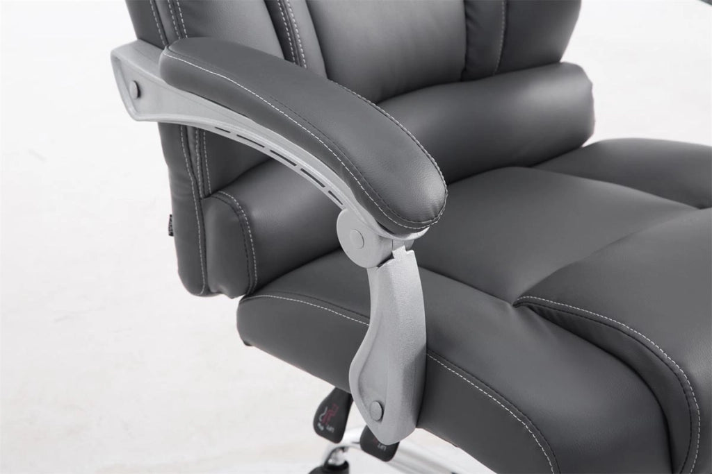 Sedia da ufficio Pacific in similpelle grigio
